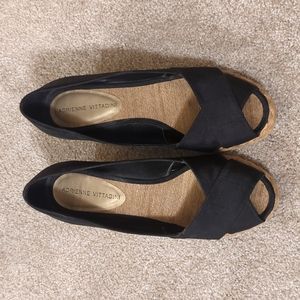 Black wedge heels, Adrienne Vittadini